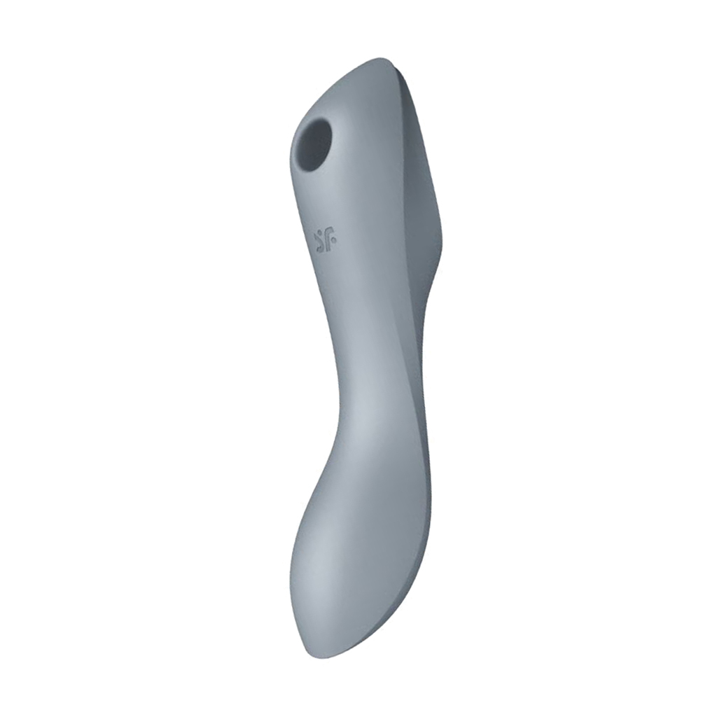 Вакуумний вібратор Satisfyer Curvy Trinity 3 Air Pulse Vibrator блакитно-сірий, 1 шт